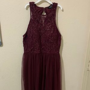 Speechless red maroon detailed short dress ❤️